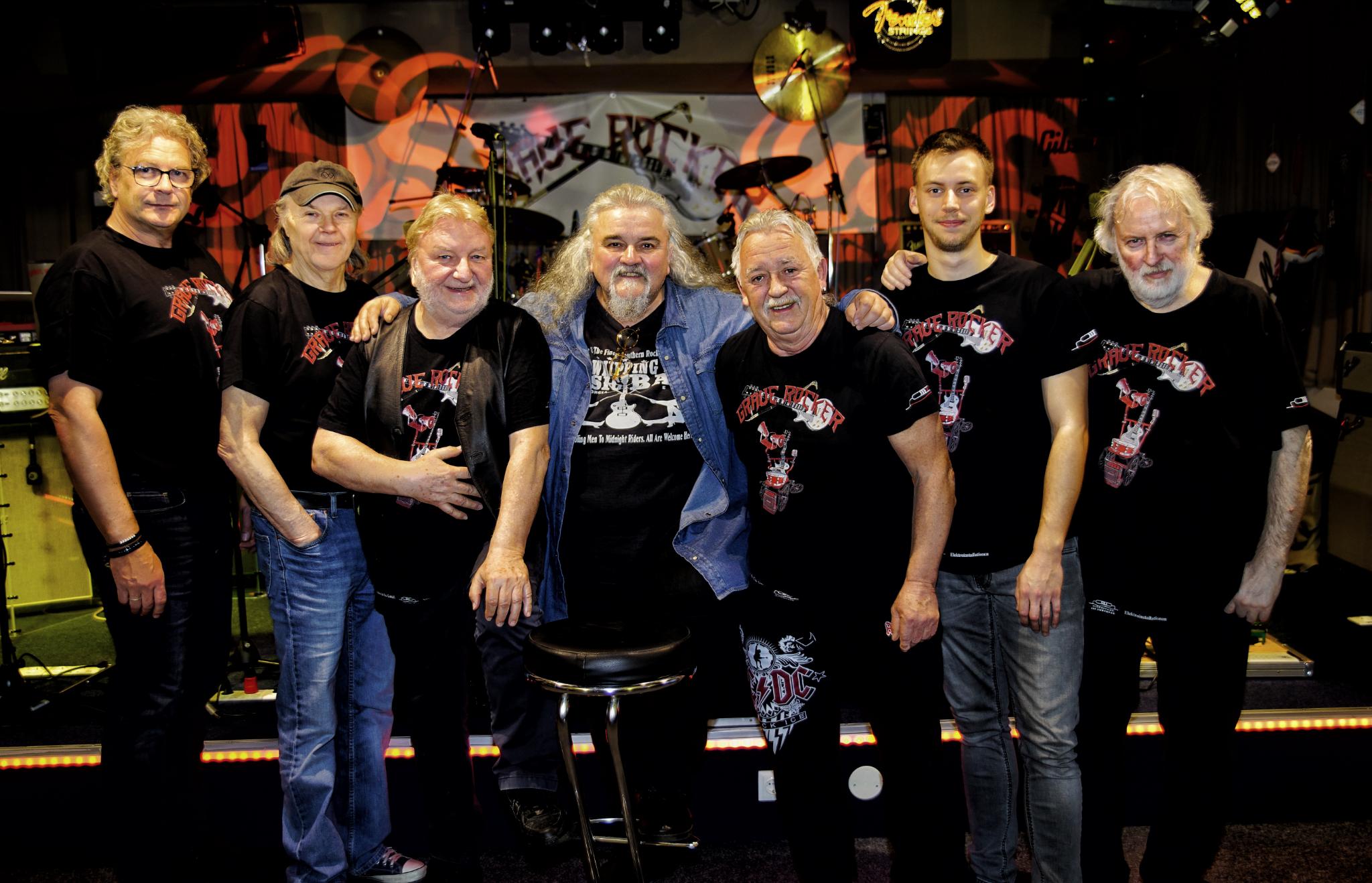 Graue Rocker alle Musiker