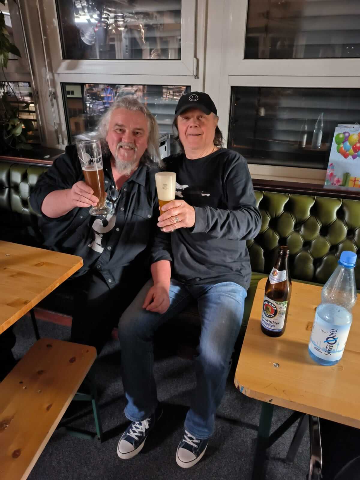 Bier darf während der Probe natürlich auch nicht fehlen