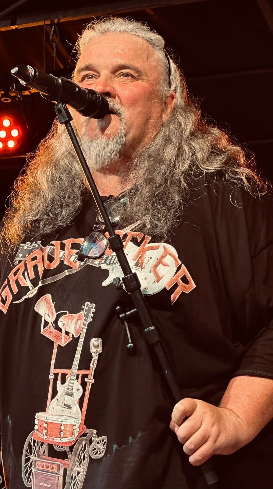 Unser Sänger Thommy in seinem Element